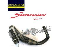 2308 - MARMITTA SIMONINI NERA SILENZIATORE IN CARBONIO VESPA 125 ET3 PRIMAVERA