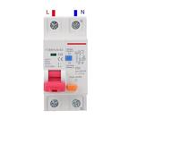 230V 50/60 HZ RCBO MCB 30mA Residual Current Circuit Breaker With Over Current And Leakage Protection 6/10/16/20/25/32/40 A AUOQKQUT(16A)