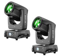 230W 7R LED Moving Heads, DMX512 Disco Stage Spot Beam with 24 Prism 4 Modes Control Light Party for Wedding DJ Party Live Band Show (2 Piece)