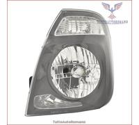 Faro proiettore H4-PY21 con motorino parabola nera dx per Kia K 2700 2014-2020