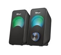 Trust Arys Compact RGB 2.0 Set Altoparlanti LED Illuminato, 12 W, Nero