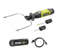 RYOBI - Taglierina a filo caldo 4V USB al litio - 450°C - Viene fornita con 5 accessori - Cavo USB-C & 1 batteria 4V 2,0Ah USB al litio - RHC4-120G