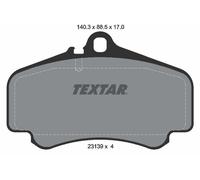 2313901 TEXTAR Kit pastiglie freno, Freno a disco per PORSCHE