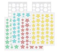 232 Pezzi Multicolore Idrocolloide Patch, Taglie Multiple Traspirante Stella Adesivi Cerotti Brufoli, Impermeabile Facile da Trasportare Acne e Brufoli Toppe per Tutti i Tipi di Pelle