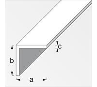 2320 Q.TA' 5 PROFILO BIANCO H.200 CM ANGOLARE 20X20X1 MM