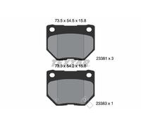 2338102 TEXTAR Kit pastiglie freno, Freno a disco per SUBARU