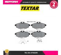 Set di pastiglie freno TEXTAR 2340702, anteriore