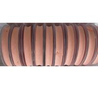 2341) n.10x20 mt nastro sbieco cotone 100% rosa salmone 386 sbiego fettuccia