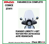 PARABREZZA FACO PIAGGIO LIBERTY 50 125 150 IGET 4T 3V IE ('15-'22) COMPLETO DI