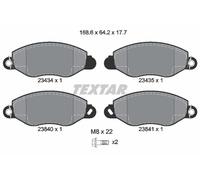 2343401 TEXTAR Kit pastiglie freno, Freno a disco per FORD