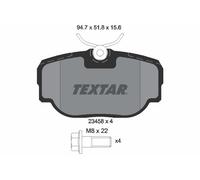 2345801 TEXTAR Kit pastiglie freno, Freno a disco per LAND ROVER