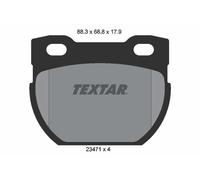 2347103 TEXTAR Kit pastiglie freno, Freno a disco per LAND ROVER