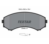 2348801 TEXTAR Kit pastiglie freno, Freno a disco per FORD ASIA & OCEANIA,FORD A