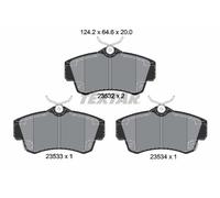 2353202 TEXTAR Kit pastiglie freno, Freno a disco per CHRYSLER,DODGE