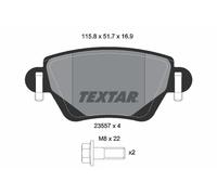 2355702 TEXTAR Kit pastiglie freno, Freno a disco per CHANA,FORD (CHANGAN),RENAU
