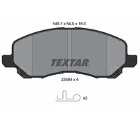 2358401 TEXTAR Kit pastiglie freno, Freno a disco per BAIC,BAIC-ORV,CHRYSLER,CHR