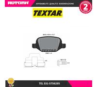 Set di pastiglie freno TEXTAR 2360102, indietro