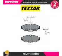 KIT PASTIGLIE FRENO ANT TEXTAR PEUGEOT BOXER 2.8 HDI 94KW 00>02 2360301