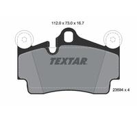 2369402 TEXTAR Kit pastiglie freno, Freno a disco per ,AUDI,PORSCHE,VW