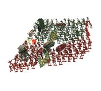 238 pezzi di plastica soldato 4cm figure dell'esercito playset per modello di