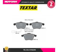 Textar 2391301 Kit Pastiglie Freno Disco Frontale per VW Golf VI Seat Leon Audi