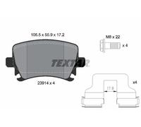 2391401 Kit pastiglie freno, Freno a disco Textar