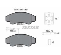 2391901 TEXTAR Kit pastiglie freno, Freno a disco per ,CITROËN,FIAT,PEUGEOT