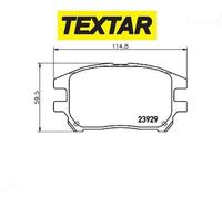 2392901 Kit pastiglie freno, Freno a disco (TEXTAR)