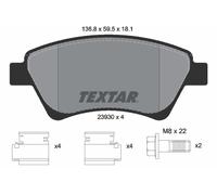2393001 Kit pastiglie freno, Freno a disco Textar