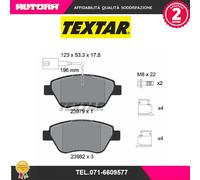Textar Kit pastiglie freno anteriori Citroën Nemo Station 1.4 54KW 09> 2397903