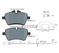 2398407 TEXTAR Kit pastiglie freno, Freno a disco per MINI