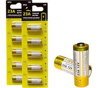 23A A23 A23s 12V Batteria 10 Pezzi | Batterie alcaline da 12 Volt Mn21/23 L1028 L1028f V23GA LRV08 LR23 8LR932, per telecomando, ventilatore da soffitto