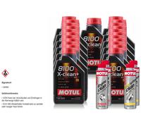 23L MOTUL 8100 X-CLEAN+ 5W-30 Olio Motore 300ml Engine Clean Diesel System Clean