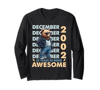 23rd Birthday Bear Legends December 2002 23 Years Old Mens Maglia a Manica