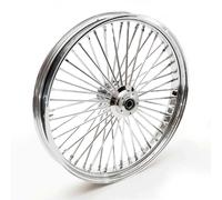 23x3,5 " Big Spoke Felge Cromo Frontale 2x Flangia Adatto A per Harley-Davidson