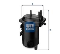 24.013.00 UFI Filtro carburante per NISSAN,RENAULT,SUZUKI
