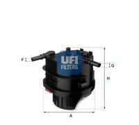 UFI 25.038.00 Filtro olio