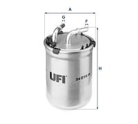 24.016.00 UFI Filtro carburante per AUDI,SEAT,VW