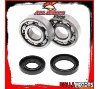 All Balls Yamaha Yz125 2001-2004 Crank Shaft Bearing&seal Kit Argento