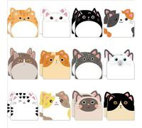 24/12/6-Pack Note Adesive Carine a Forma di Gatto, Note Adesive Animali da Fattoria, Blocco Note, Blocco Memo, Note Adesive Divertenti, Forniture per Ufficio, Articoli per la Casa, Forniture Scolastic