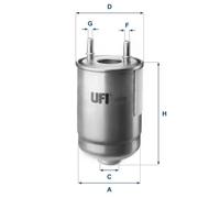 24.187.00 Filtro carburante Ufi