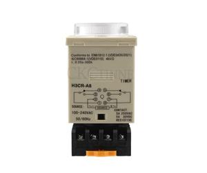 24-220VAC/DC H3CR-A8 time Relay 1.2s to 300h 50/60Hz 8PIN with Base Power on and Off Cycle delay time Relay(24-240VACDC)
