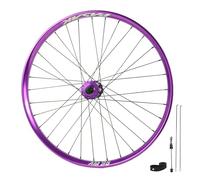 24/26/27,5/29'' Bici Da Dirt Jump QR Ruota Anteriore Viti Di Bloccaggio Ruote Posteriori Per DH/AM/Mountain Bike Cerchi In Lega Di Alluminio Per 8-12 Velocità 32 Fori(Front-purple,26in)