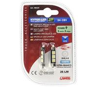 24/28V Hyper-Led 9 - 3 SMD x 3 chips - 10x39 mm - SV8,5-8 - 2 pz - D/Blister -
