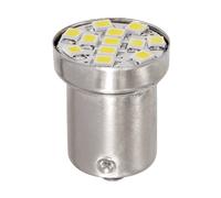 24/28V Led Series - 12 Smd x 1 chip - (R5W) - BA15s - 20 pz - Busta - Bianco...