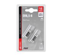 24/28V Led Series - 2 SMD x 3 chips - 10x31 mm - SV8,5-8 - 2 pz - D/Blister...