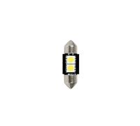 24/28V Led Series 2 SMD x 3 chips 10x31 mm SV8,5-8 2 pz D/Blister Bianco Doppia