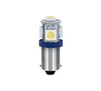 24/28V Led Series 5 SMD x 1 chip (T4W) BA9s 20 pz Scatola Blu Doppia polarità
