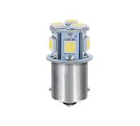 24/28V Led Series - 8 SMD x 1 chip - (P21W) - BA15s - 20 pz - Scatola - Bian...