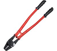 24/30 pollici Wire Rope Swager Crimper Tool Manico isolato Alluminio Rame Cavo Pesca Dual Maniche Cutter Pinze a crimpare